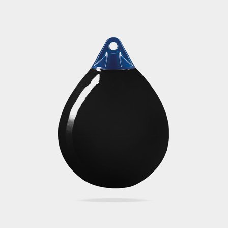 Kugel-Fender Castro A-0HD, Ø20 cm, schwarz - Boot