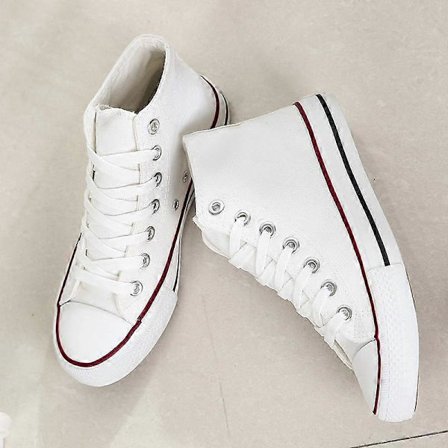 Høye canvas sko for menn/kvinner, student sko, par trendy sko, pustende canvas sko 35-44