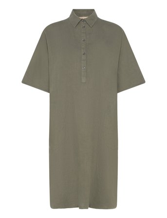 Mmlowana Linen Dress Khaki MOS MOSH