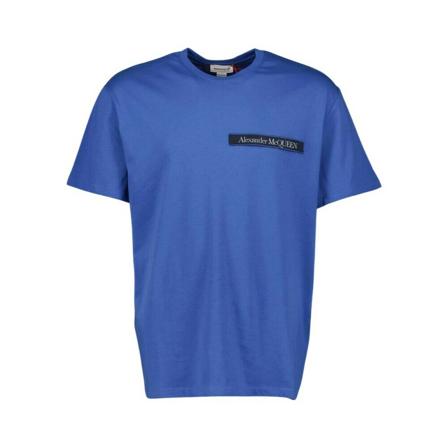 Alexander McQueen T-Shirts Blå, Herre