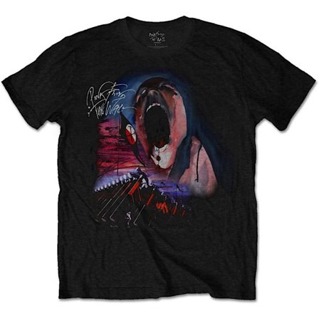 Pink Floyd Unisex Adult The Wall Scream & Hammers T-Shirt S Bla