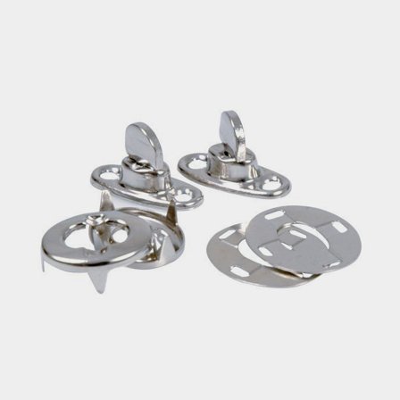 Kuomunuppi purjerenkailla, kromattu messinki, 6 mm, 5-pack