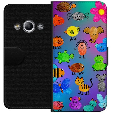 Kompatibel Tegnebogsetui til Samsung Galaxy Xcover 3 Little Scribble Friends