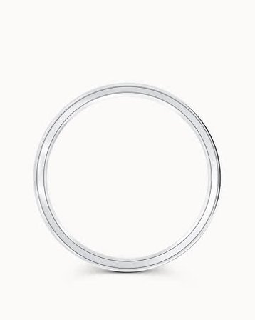 Glatt Ring Dame Millie 950 Platina 3Mm - Forlovelsesringer & Gifteringer hos Vanbruun