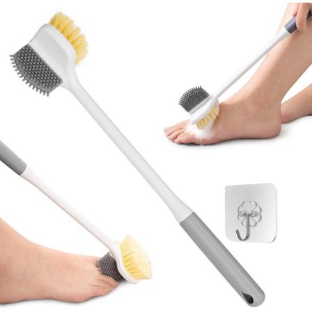 Suihkuharja - jalkojenpesuharja monitoiminen jalkojenpesuharja pitkävartinen jalkojenpesuharja puhdistusharja varpaiden välien suihkun kuorinta 