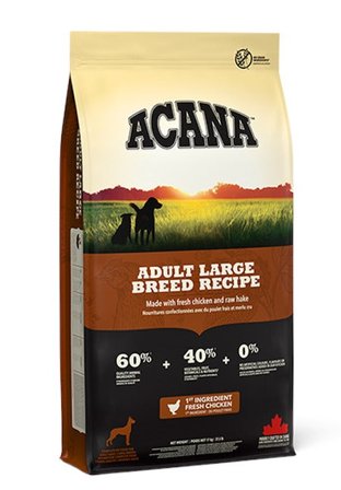 Acana Adult Large Breed Recipe Alimento Secco Per Cani 11,4kg