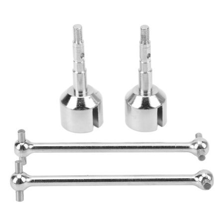 1 Pari RC Takavetoakselin CVD Terästä RC Takaveto Akselin Siirtoakseli ARRMA Granitelle Ja Muille 1/10 RC Autoille Hopea