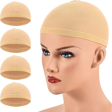 Stocking Peruk Caps Ultra Tunna - 4 delar, Andas, Svettabsorberande