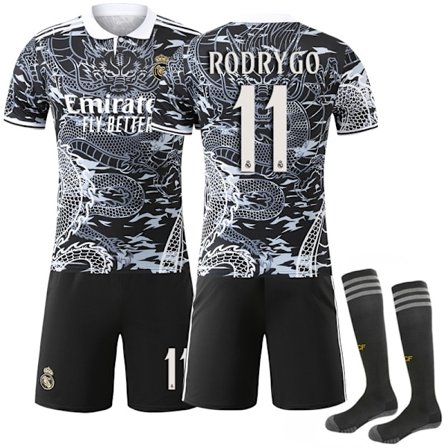 2025-2026 Real Madrid Dragemønster Special Edition Fotballdrakt med Sokker
