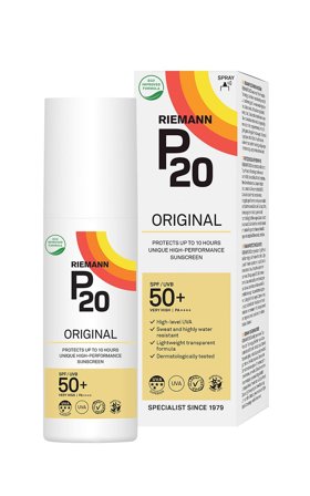 P20 Riemann Solcreme Spray SPF 50+ 100 ml, Skincare, Solcreme, Solcreme Til Ansigtet