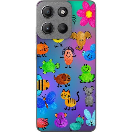 Yhteensopiva Puhelinkuori Motorola Moto G15 Little Scribble Friends