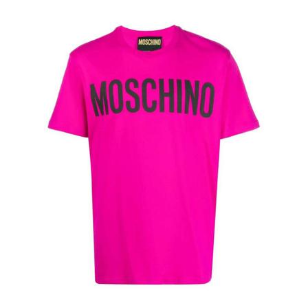 Moschino, T-Shirts Fioletowy, Mężczyzna, Rozmiar: S