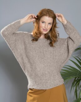 Strikkeoppskrift Genser Bergflette - Du Store Alpakka