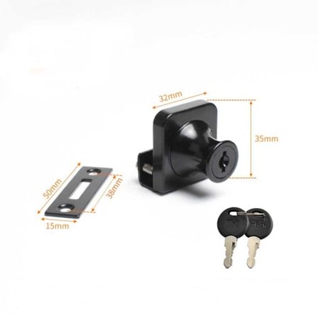 Glasskåpslås Skåpdörrlås 4 4 4