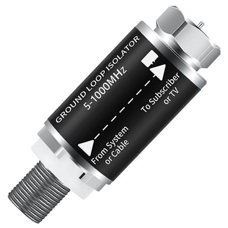 Ground Loop Isolator - Kabel TV Audio Isolation Transformer, TV/Støj Eliminator