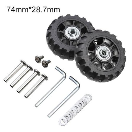 2 Stk Udskift Hjul Rejse Bagage Hjul 74MM*28,7MM