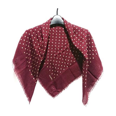 Chanel Vintage Scarves Rød, Dame Vintage Accessories, Størrelse: ONE Size