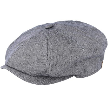 Stetson - Grey flatcap Czapka Z Daszkiem - Hatteras Linen Sonstige Flatcap @ Hatstore