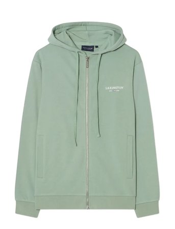 Lexington Clothing Classic Logo Zip Hoodie - Green - S