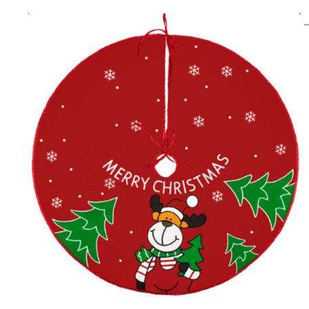 60 cm julgransmatta, röd julgransmatta, juldekoration