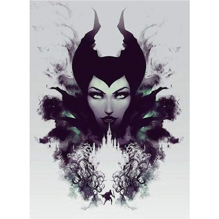 50 x 40cm 5D DIY Diamantmaleri Kit efter Nummer, Ondt Brosten, Diamantmaleri til Halloween, Krydssting Broderi Håndværk Forsyninger Lærred Væ