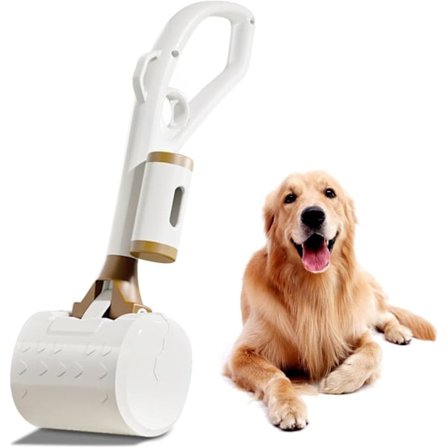 Bærbar hundeposeopsamler 33 cm, praktisk størrelse til hunde, gåhjælp til små, mellemstore og store hunde, letvægtsdesign til hundeposeopsamler