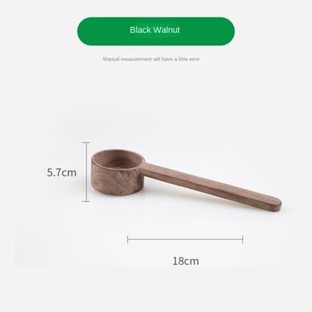 Kaffeskopa i trä Köksmåttskedar LSVART VALNÖT