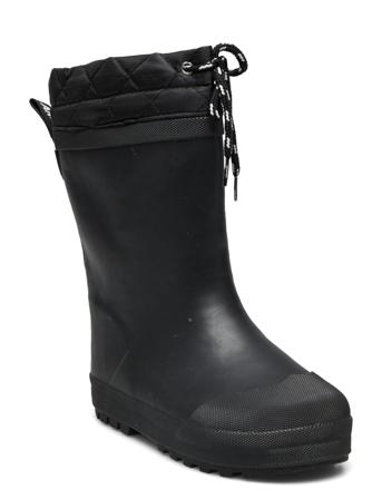 Rainboots With Woollining Shoes Rubberboots High Rubberboots Lined Rubberboots Musta ANGULUS