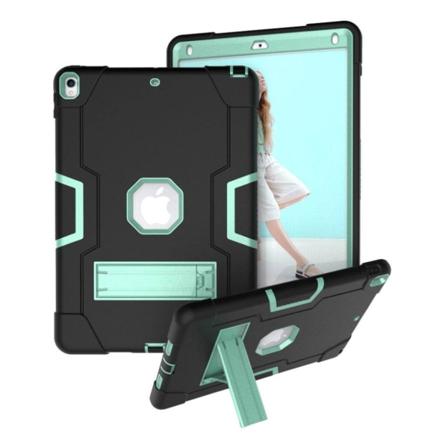 iPad Air (2019) iskunkestävä hybridikotelo - Musta / Syaani Black