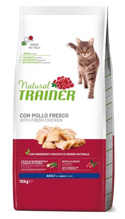 Natural Trainer Crocchette Pollo Fresco Per Gatti Adulti Sacco