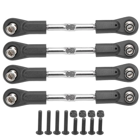 4 kpl 77–87 mm säädettävä M4-ruuviohjausservon vetotangon nivelvarsi 1/8 RC-autoon