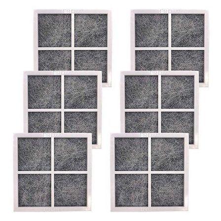 6 stk. udskiftningsluftfilter til LG LT120F Kenmore Elite 469918 Køleskab ADQ73214402, ADQ732144