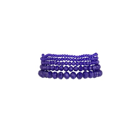 5 st Kristallarmband / Armband med Kristall - Mörk Blå / Havsblå