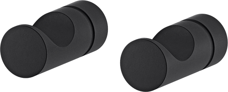 Mora INXX II Handdukskrok 2-pack, matt svart, Badrum