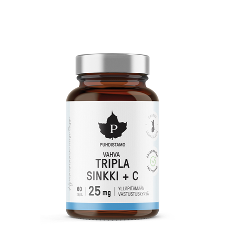 Puhdistamo Triple Zinc, 60 caps