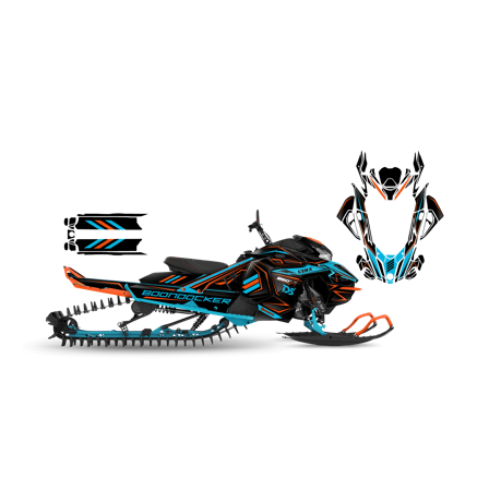 Tarrasarja SweTown Race–Line-Turkoosi-Oranssi - Lynx Xtrim RE 3500 850 E-Tec 2018-2020