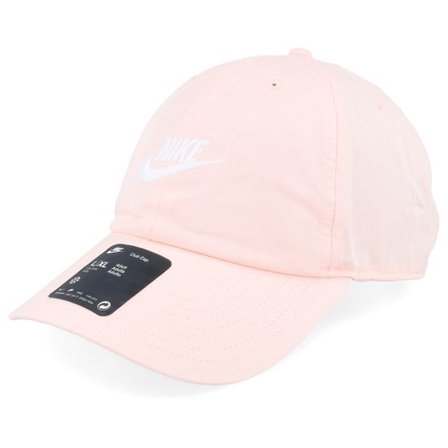 Nike - Rosa unconstructed Keps - Club Cap Futura Wsh L Washed Coral/White Dad Cap @ Hatstore
