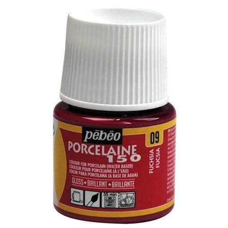 Porcelænsmaling - Pébéo - Fuchsia - 150°C - 45 ml - Tåler opvaskemaskine