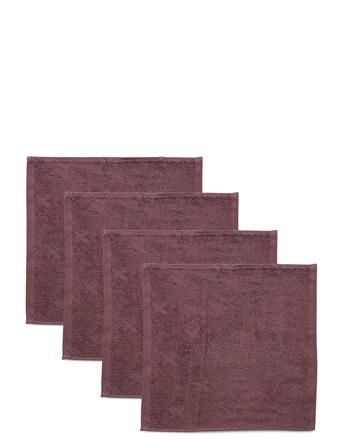 Washcloth 4-Pack Home Bath Time Towels & Cloths Cloths Lilla Müsli By Green Cotton