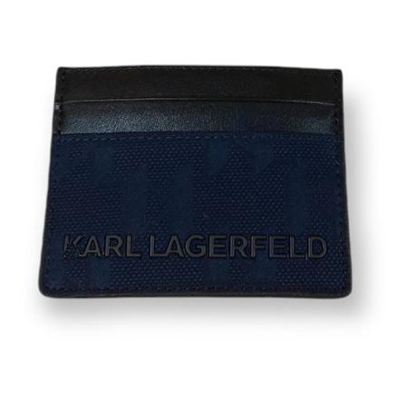 Karl Lagerfeld card holder blå, Herr Plånböcker, Herr, Storlek: ONE SIZE