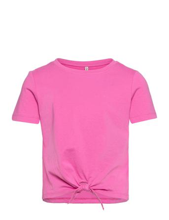 Kogmay S/S Knot Top Jrs Pink Kids Only