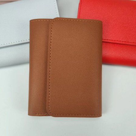 2 Stk Læderpung Kortholder KAFFE