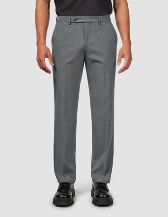 Shaping New Tomorrow - Essential Suit Pants - Dark Grey Melange - Relaxed Fit - Herre - 34/32