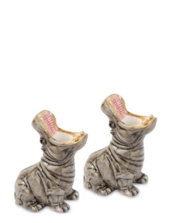 Donkey | Hungry Hippos (2 Pcs.) - Candle Holders | ONE SIZE