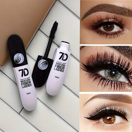 1/2/3 ST 7D Fiber Mascara Set Vattentät Hållbar Böjande Mascara Svettsäker Anti-kladd Slimmande Bas Mascara för alla hudtyper