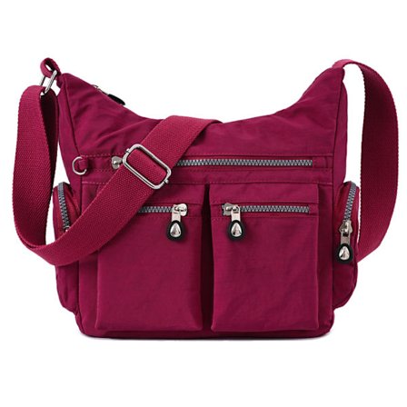 Nylonkangaslaukku, naisten olkalaukku, nylonkangasta