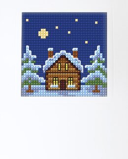 Broderisæt Kort vinterlandskab - Orchidea