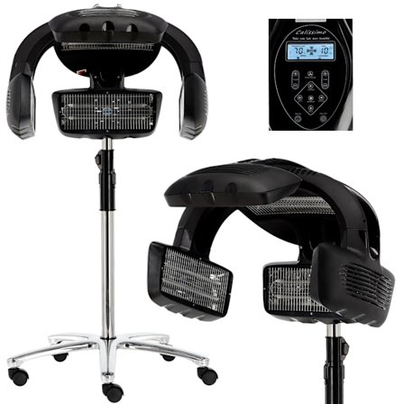 Frisör infraröd klimazon Venus black för att påskynda och förstärka hårvårdsbehandlingar samt för återuppbyggnad av färgning och permanent för salong.