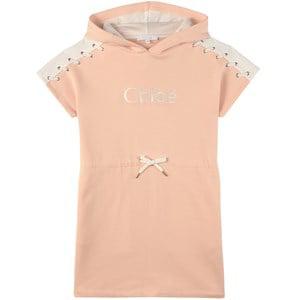 Kids - Chloé Pink Logo Sweat Dress 14 years - Dresses - 14 years - Pink - Mädchen