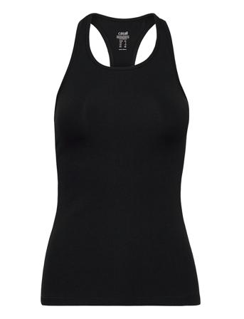 Rib Racerback Top Ærmeløs Top Sort Casall